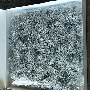 New Christmas Flower Decor SET of 24